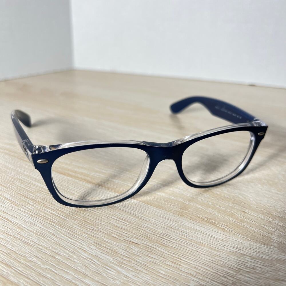 Ray-Ban RB2132 New Wayfarer 6053/71 FRAMES ONLY Sunglasses Blue RARE! 52-18-145